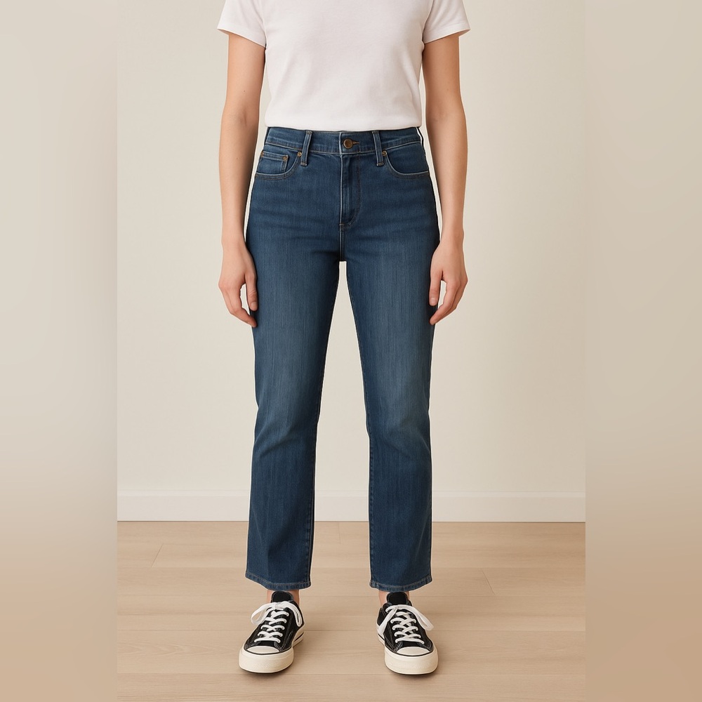 AYR Women's High Rise Jeans - Dark Blue